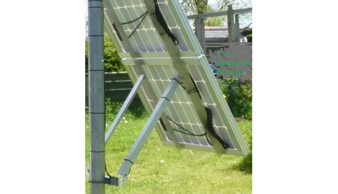 Off-Grid Fixing Large - 1 or 2 Solar Panel Clamp - Post System