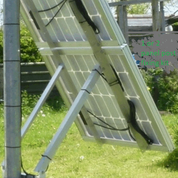 With this fixing kit it is possible to angle solar panels towards the Suns Horizon