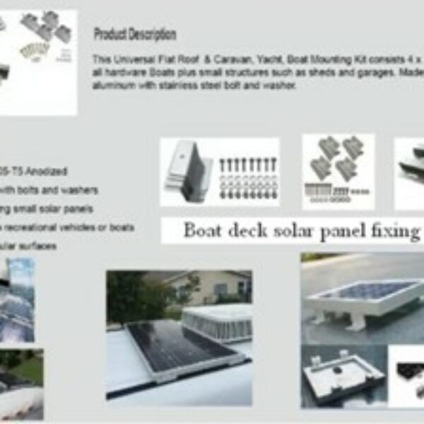 Boat deck solar fixing