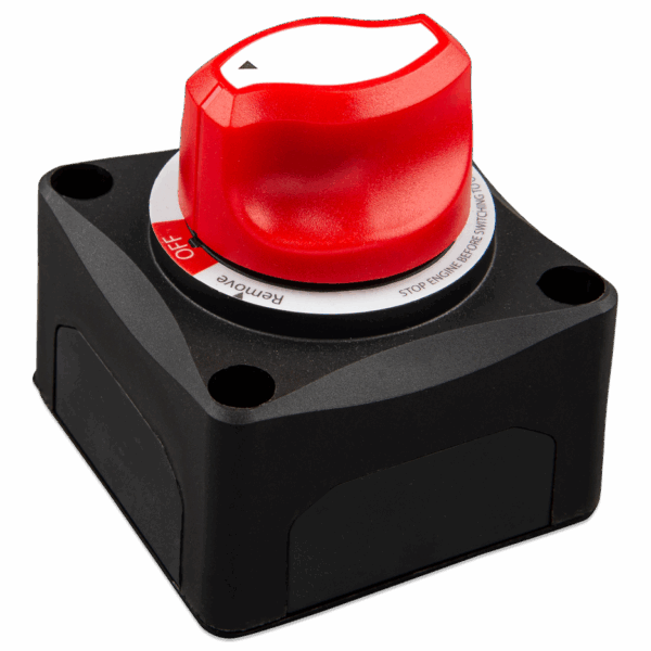 Off-grid solar battery switch