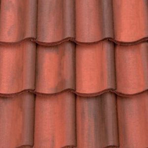 Orange color concrete pantile roof tiles