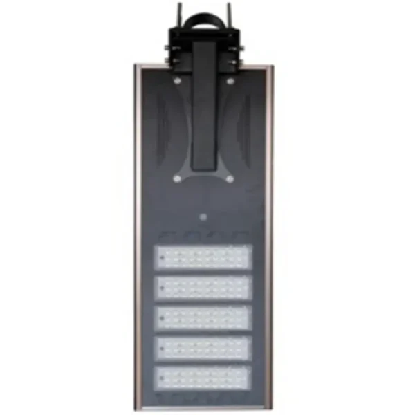 Medium level black clamp on all in one solar street light