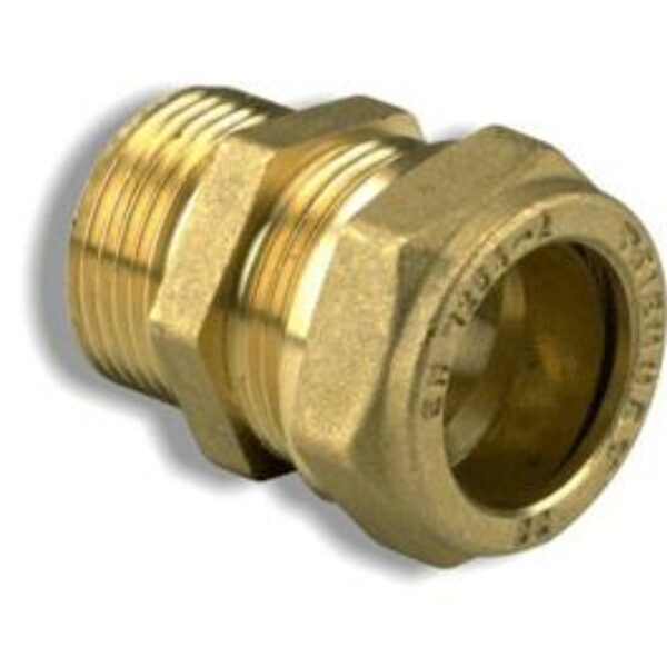 This fitting provides a sealed union between flexible and coper tubes