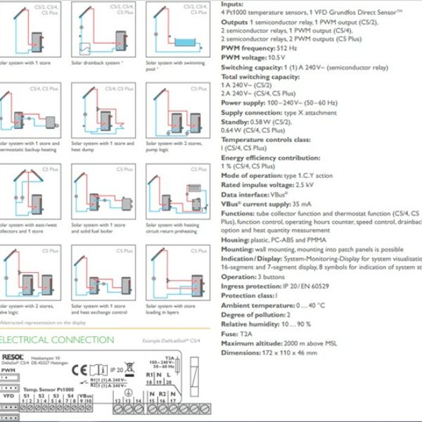 Solar hot water heating system pump controller