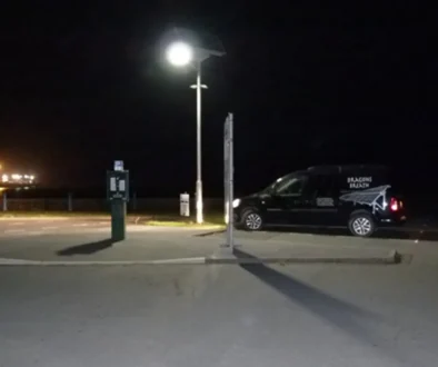 Solar Powered Street Lighting setup in Goodwick