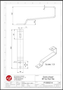 K2 flat tile bracket