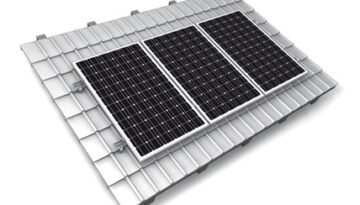 How is a solar panel fixed