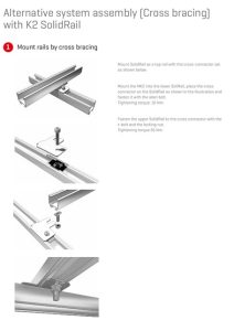 Solar rail cross bracing