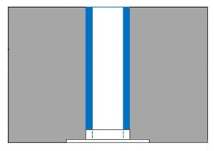 Solar lamp post cement foundation