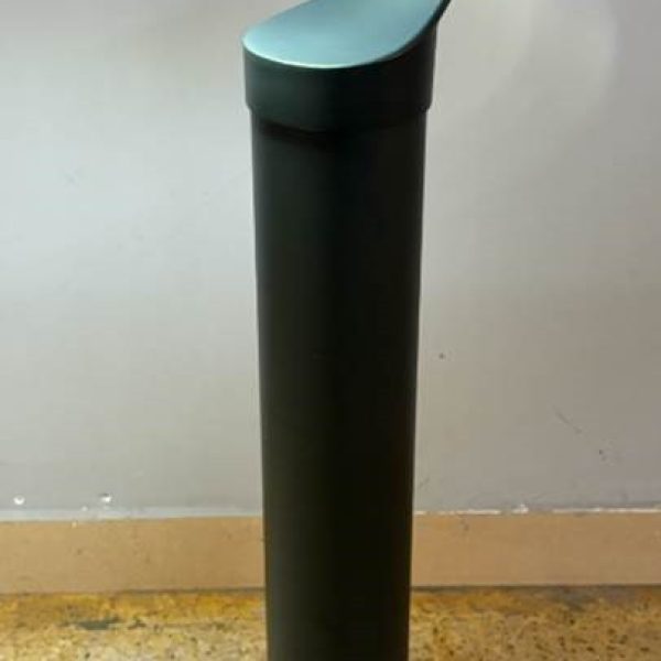 Solar bollard light switched on Dragons Breath Solar bollard light working