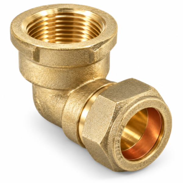 Solar compression elbows female