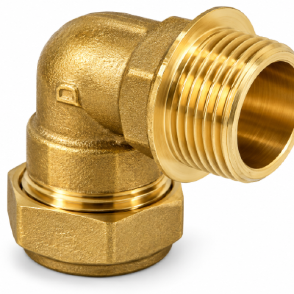 Solar compression elbow male