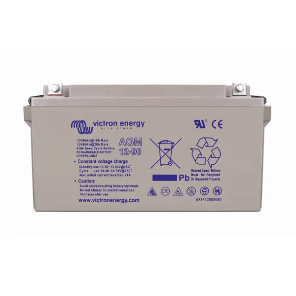 Victron energy deep cycle AGM batteries for long life storage