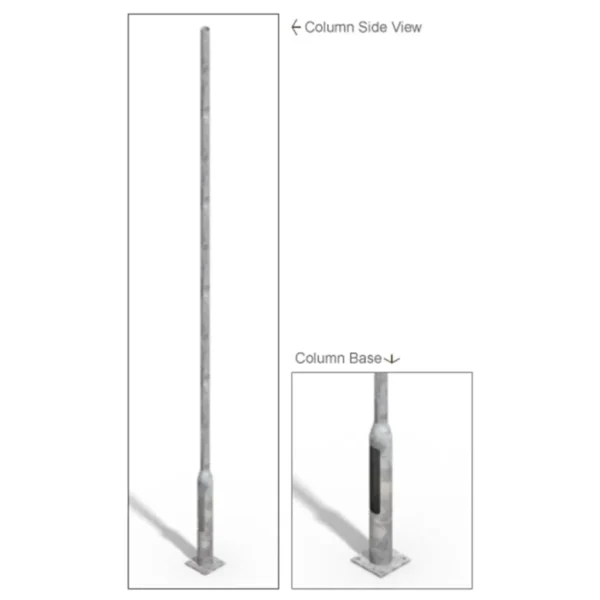 Light Column Flanged 4m