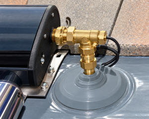 solar hot water pipework lead slate