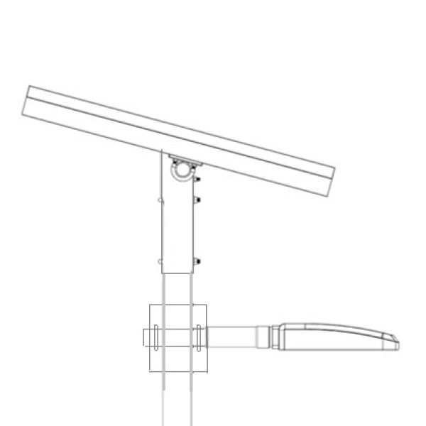 Solar powered walkway lighting system