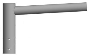 Small walkway solar light system arm to suit 76mm or 89mm lam posts