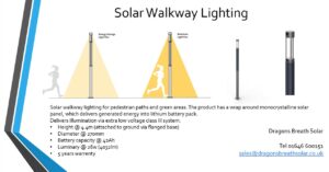 Solar Walkway Lighting data sheet