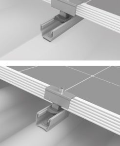 CSM corrugated sheet metal solar fixing rails