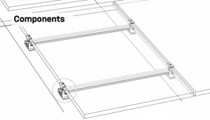 Bitumen roof solar panel fixing kits