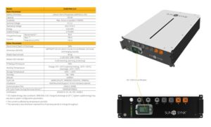 New Sunsynk 5.32kwh home storage battery pack