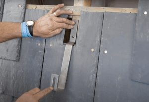 Slate tile solar fixing
