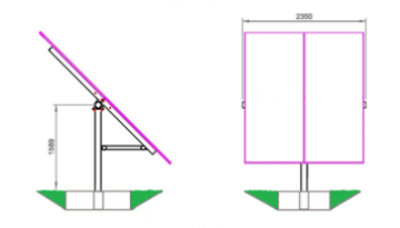 DBS T Rack 2 panel Portrait