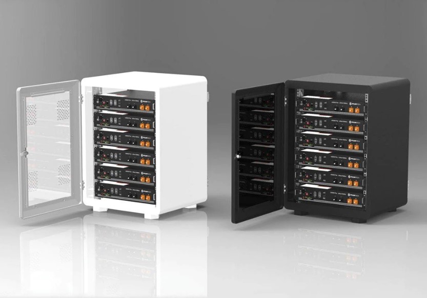 Pylon battery cabinet