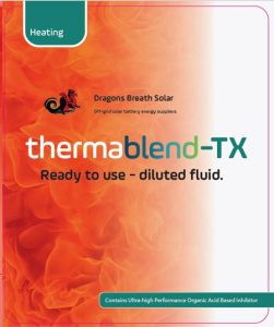 Solar heating fluid ready mixed thermablend