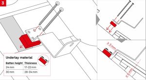 Single roof hook flat tile