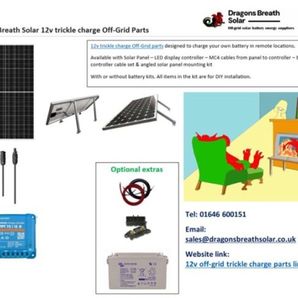 Trickle charge off-grid system parks