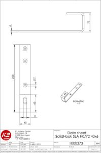 Slate tile fixing bracket specification