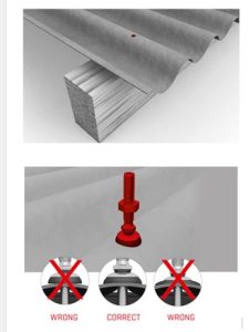 Soral panel rafter fixing design setup with wood purlins.
