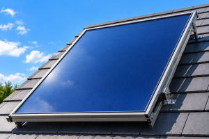 Solar hot water flat plate collector