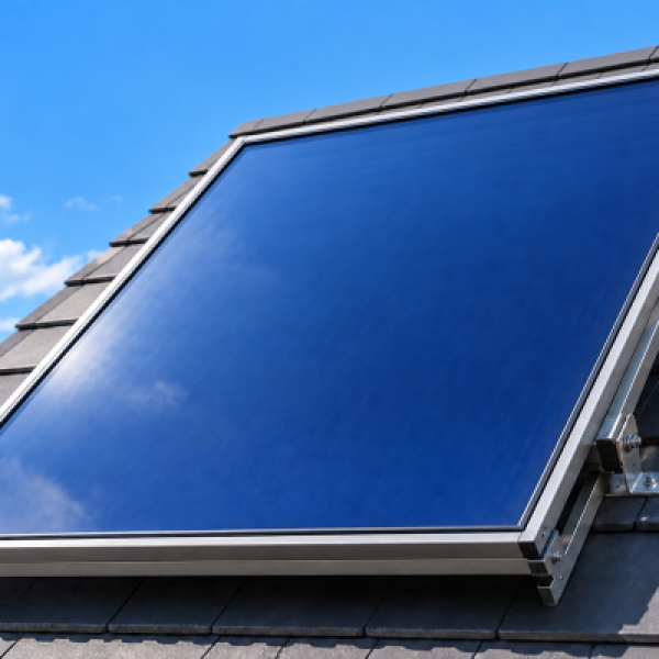 Solar flat plate hot water collector Solar hot water systems